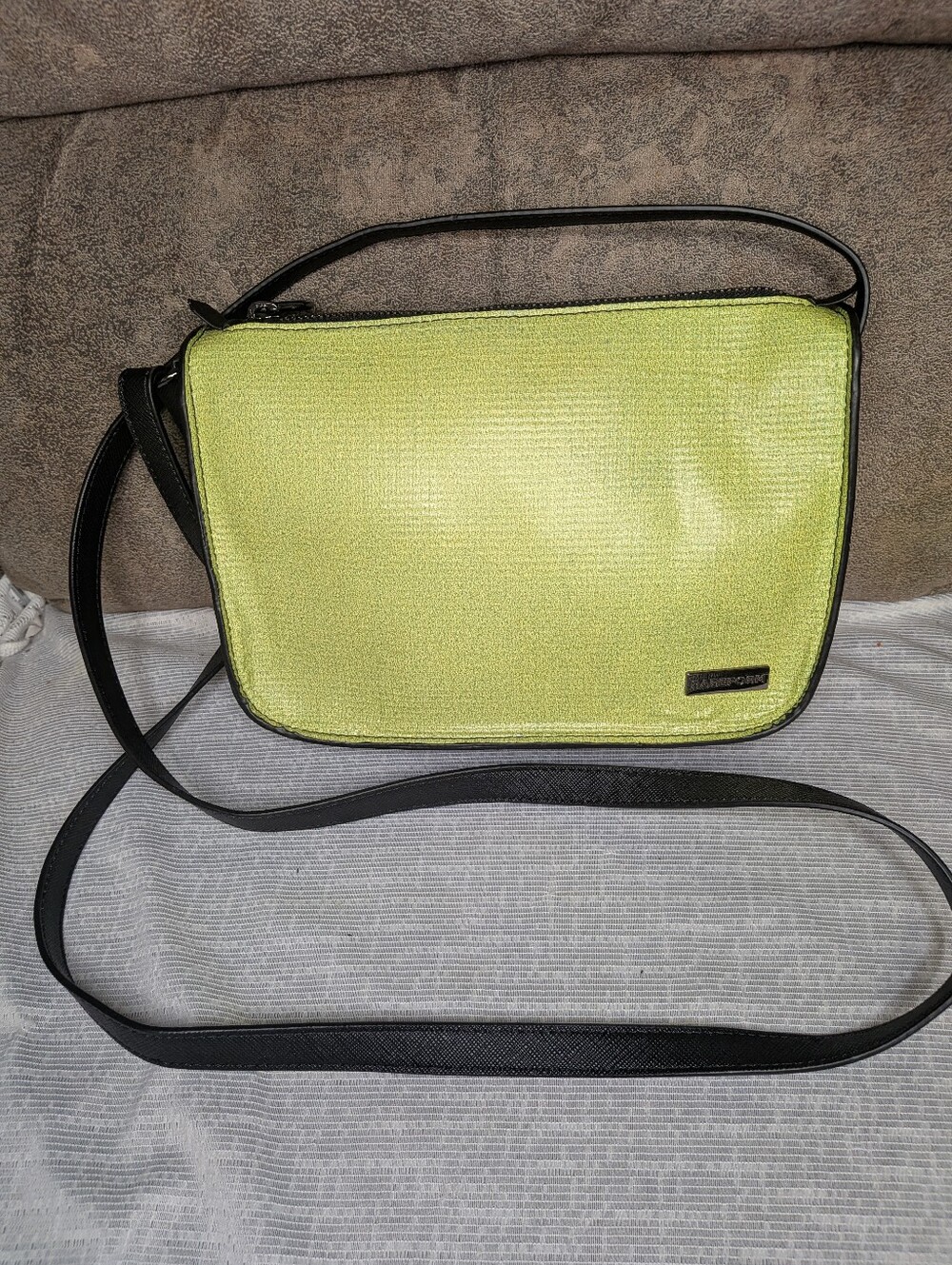 RAREFORM Rae Crossbody | Upcycled Billboard | Lime